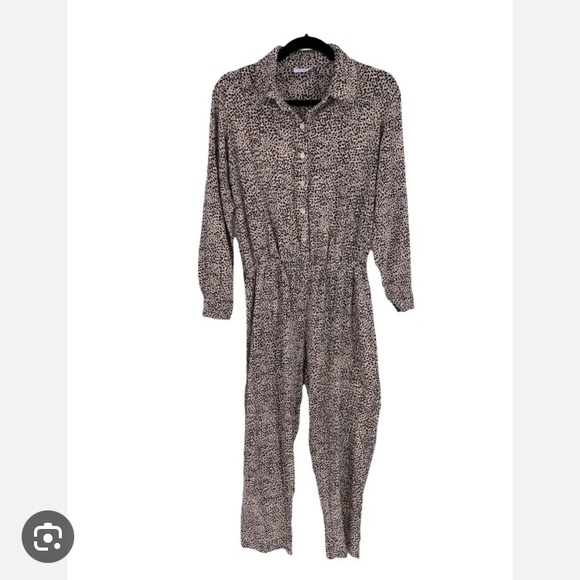 Rue Stiic Camile Jumpsuit Animal Print L - Picture 2 of 8